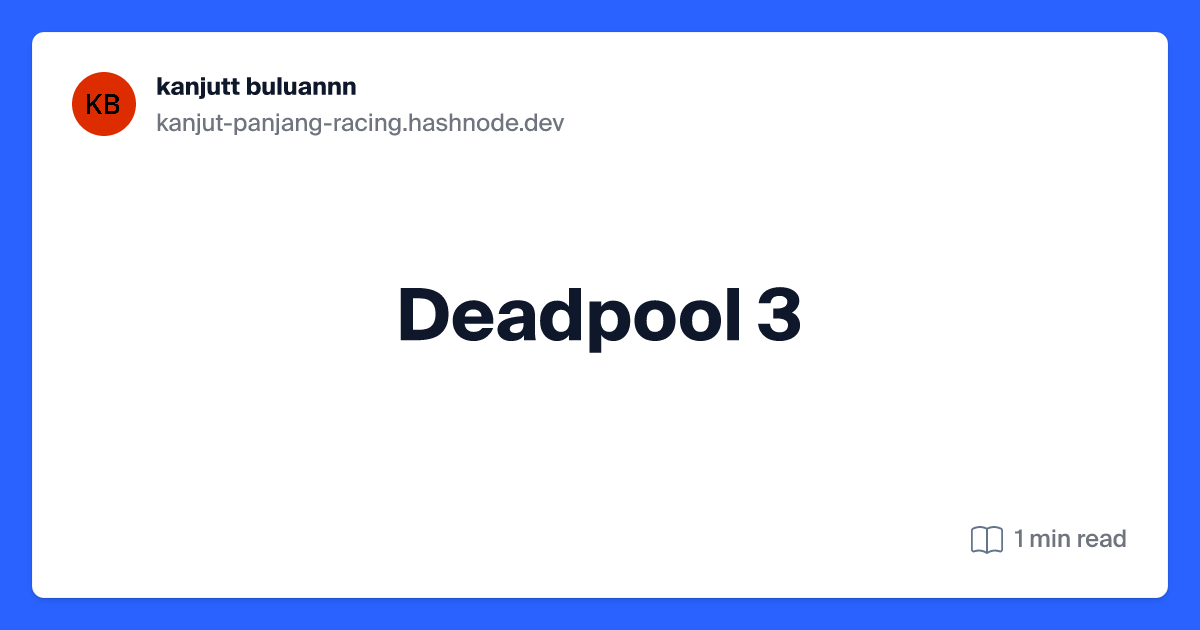 kanjut-panjang-racing.hashnode.dev