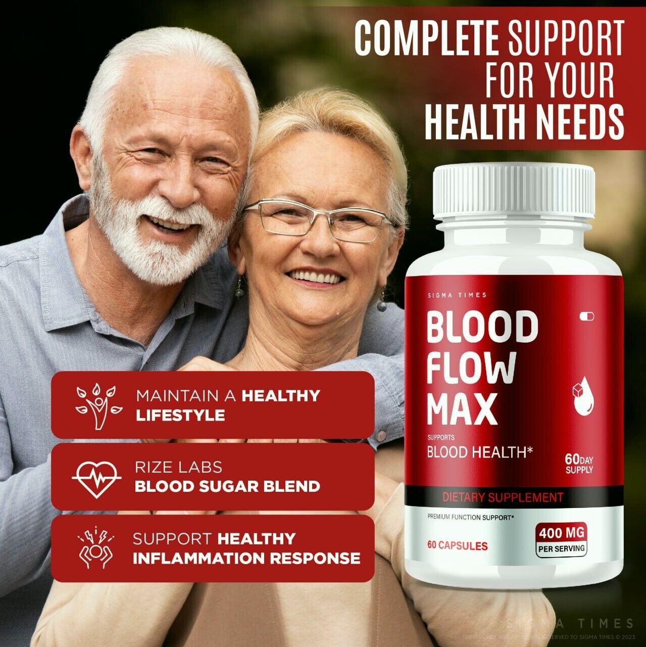 Blood Flow Max Advanced Blood Support Formula for Healthy Circulation 60ct  - Astrum