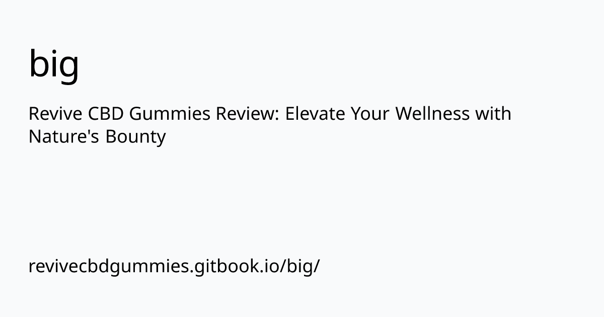 revivecbdgummies.gitbook.io