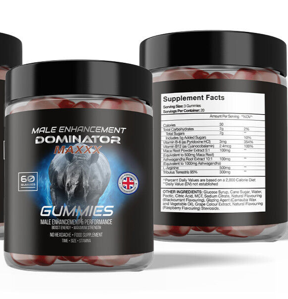 Dominator MAXXX, 60 Gummies, Supports performance, Max Serving , Boost Stamina Dominator MAXXX, 60 Gummies, Supports performance, Max Serving , Boost Stamina